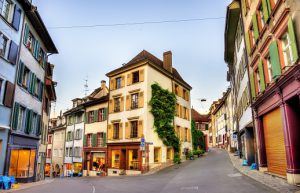 Buildings in the city centre of Basel - Switzerland